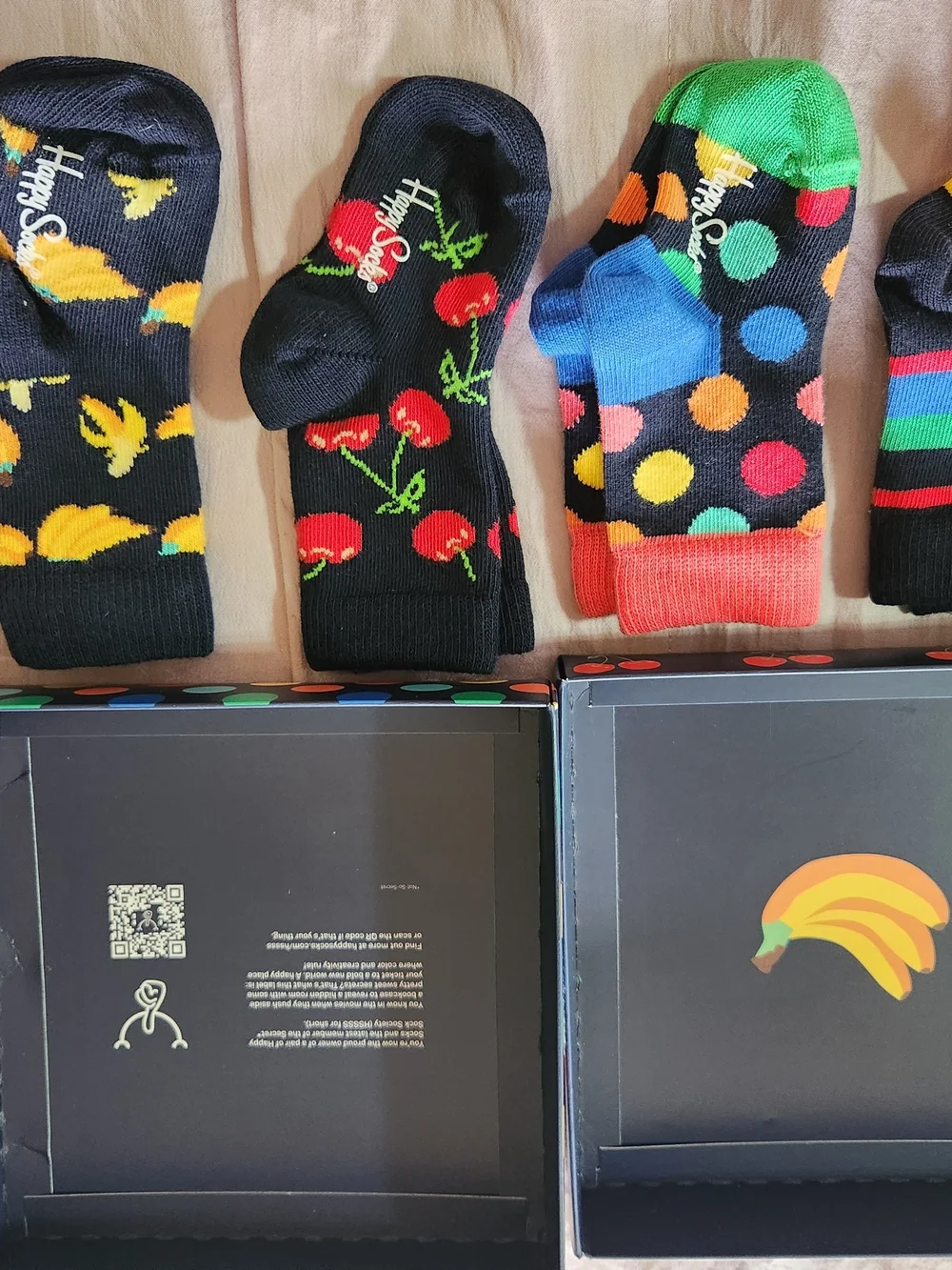 Happy Socks Kids Classic Socks Gift Set - Red Cherry